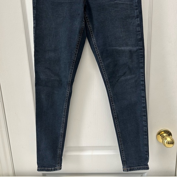 Topshop Jamie Skinny Jeans High Rise Ankle Length Blue Black Size 26 - Picture 9 of 16